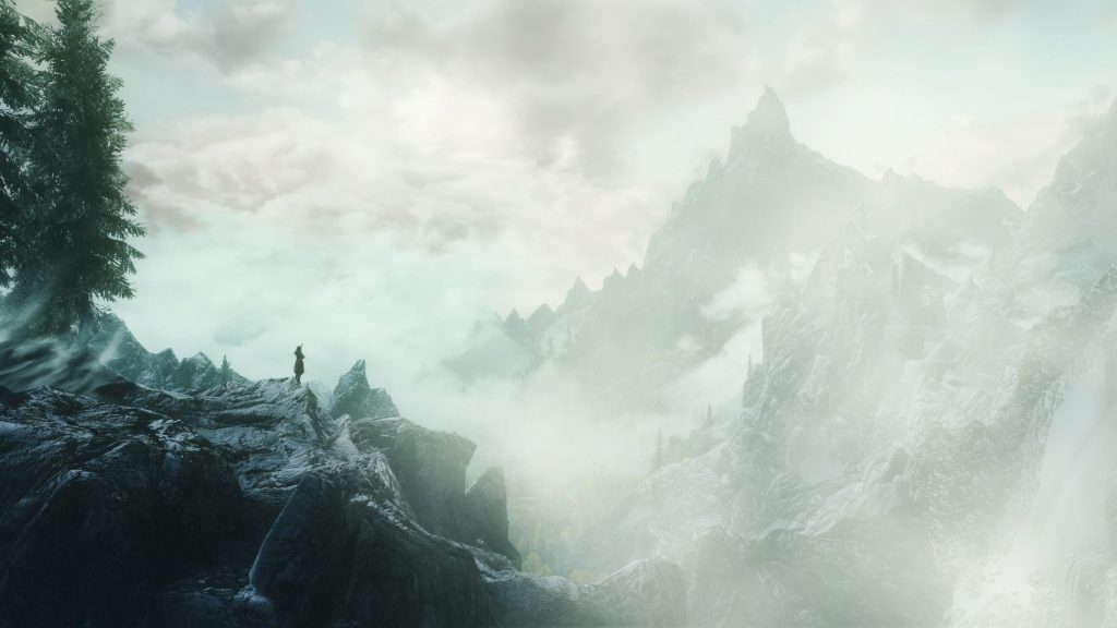 Game photography can make the landscape of Skyrim look like a romantic painting.