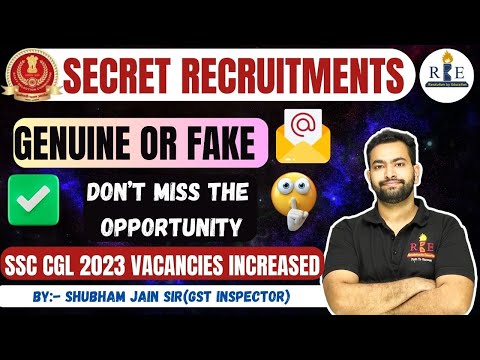 Secret Recruitments 2023-2024🔥| Don&#039;t miss these opportunities| SSC CGL 2023 Vacancies increased