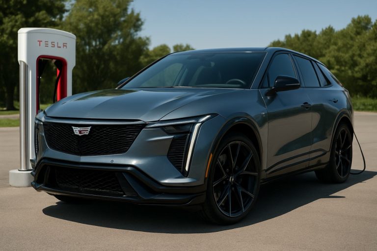 キャデラック、2026年オプティック-Vを発表：519馬力の電動ロケット、テスラスーパーチャージャーアクセスと目を引くスタイルを備えた
